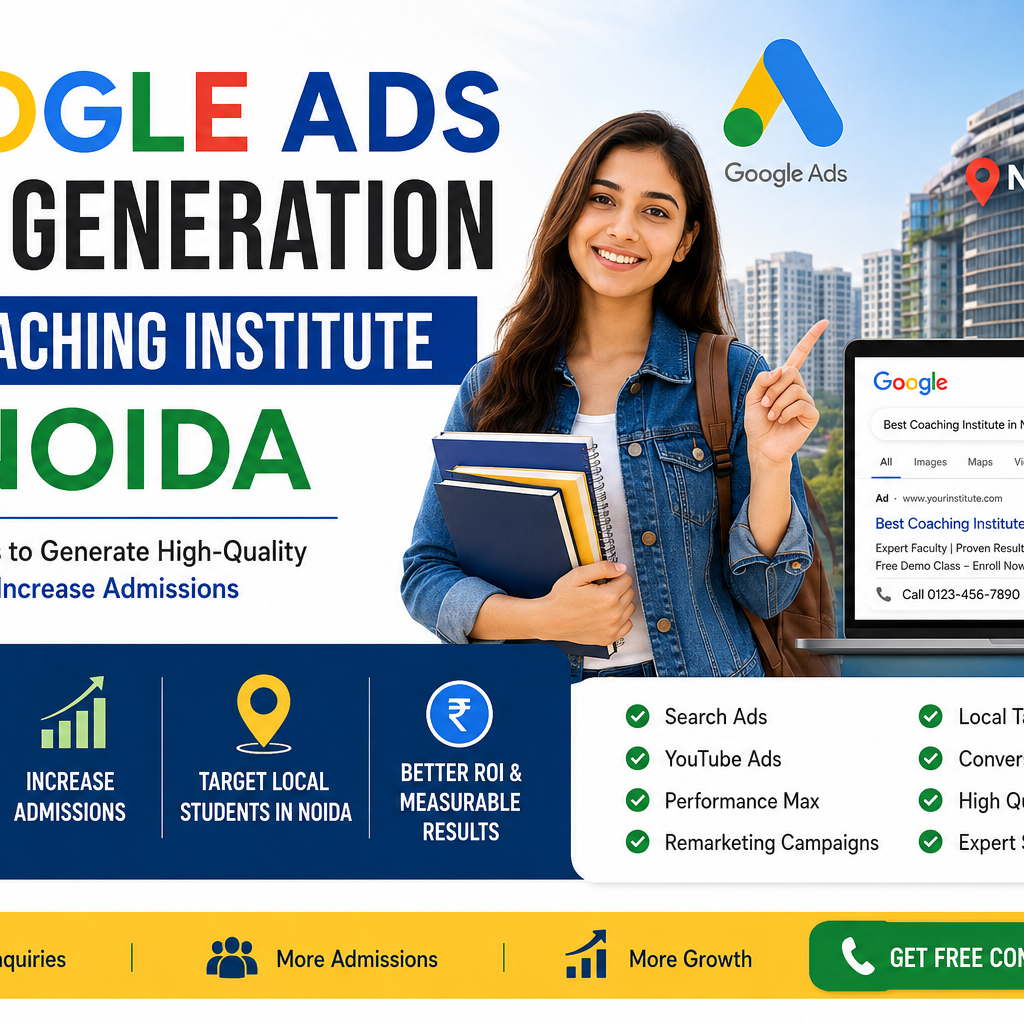 Google Ads Lead Generation for Coaching Institute in Noida